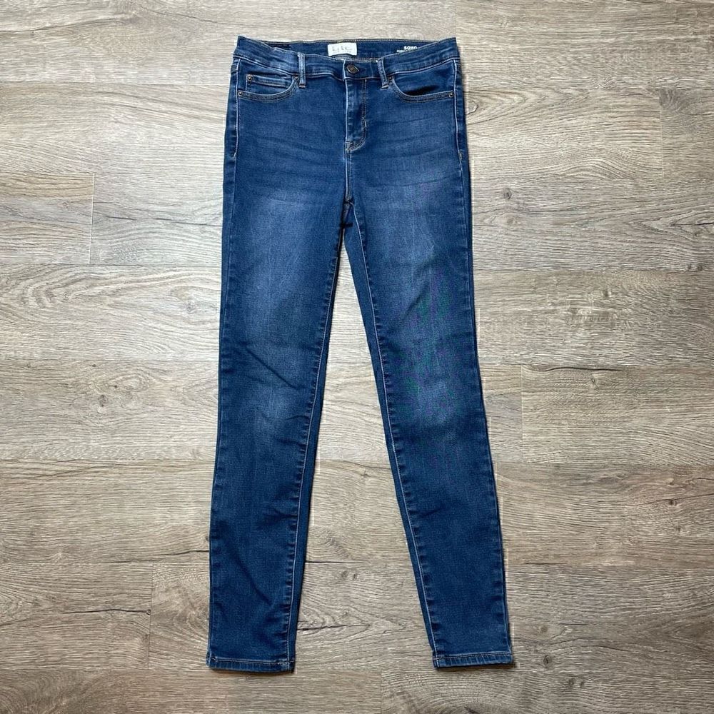 Nicole Miller Jeans Womens Size 4 SOHO High Rise Ankle Skinny Medium Wash